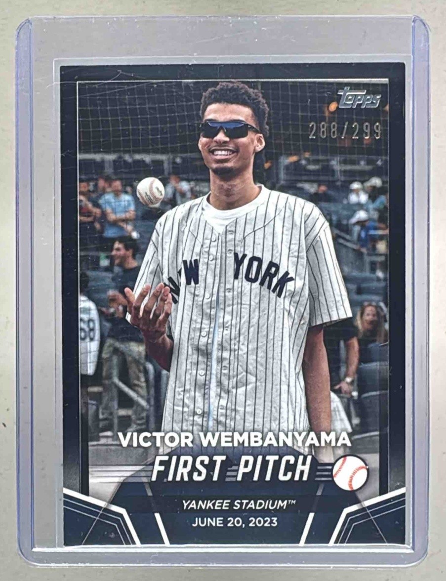 Victor Wembanyama 2024 Topps #FP-1 Black First Pitch /299