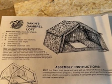 DAKIN’S Miniatures wooden play Horse Barn/Gambrel Loft 126gL Breyers