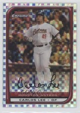 2008 Bowman Chrome X-Fractor 231/250 Carlos Lee #185 0l2