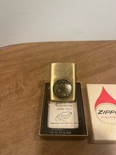 Zippo Camel Cigarettes Brushed Chrome Lighter with Raised Camel Emblem