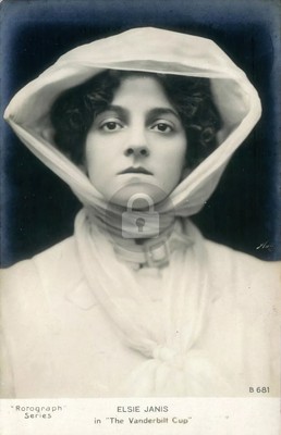 Roto Series Elsie Janis the Vanderbilt Cup RPPC Photo Postcard COPY