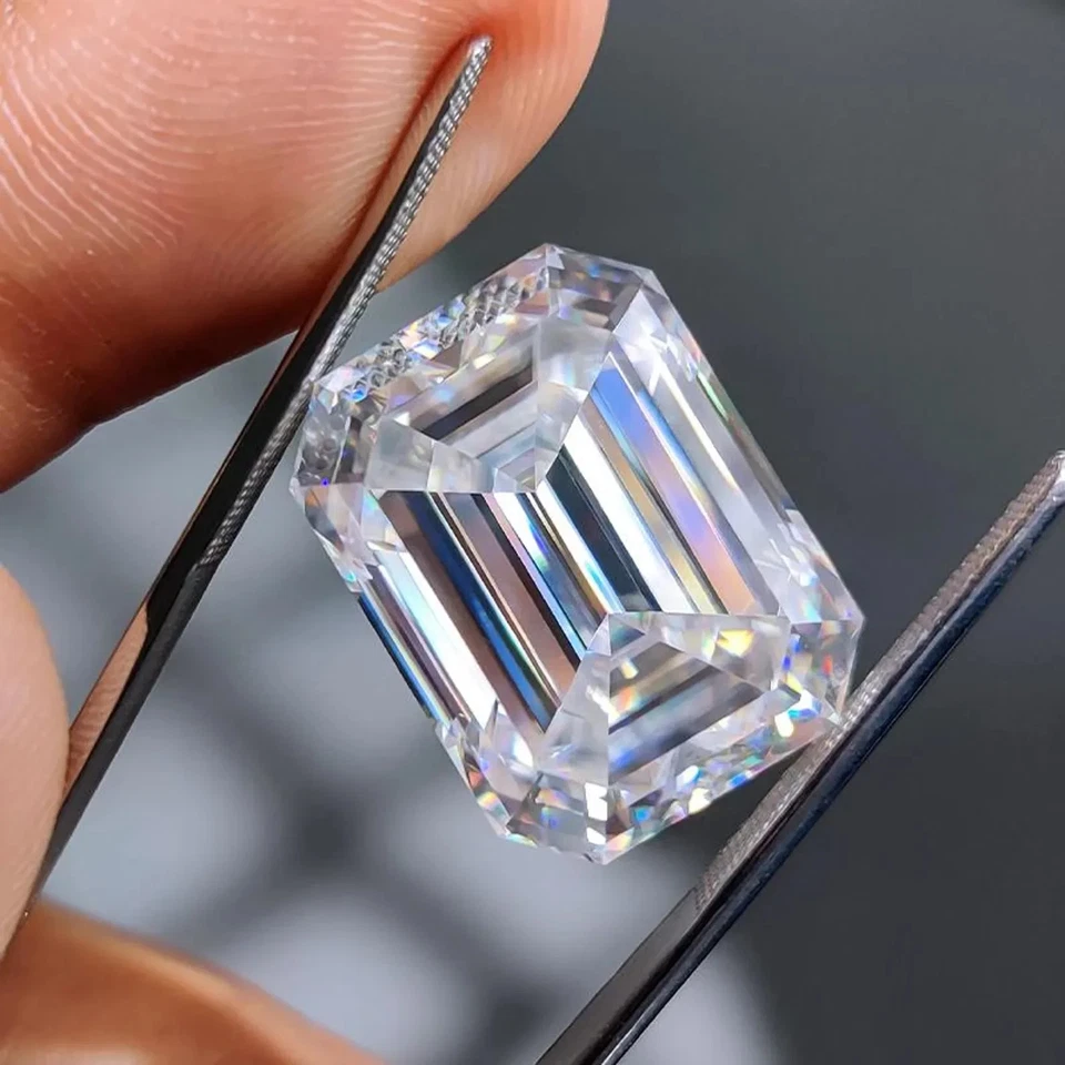 Certified 10.00 Ct Emerald Cut Natural D Color Loose Lab Grown CVD Diamond VVS1 - Image 3 of 4