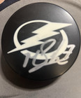 LOT OF 2 Mathieu Joseph Signed Tampa Bay Lightning Pucks Lightning Foundatio COA — photo 5
