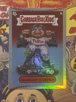 2023 Topps MLB X GPK Series 3 Bryce Harper Hammering Harper #1A Stitch Foil /199