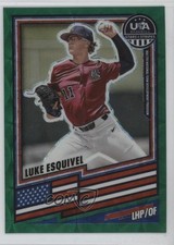 2026 Panini Stars & Stripes Prizm Green Scope 70/99 Luke Esquivel #85 0xr1