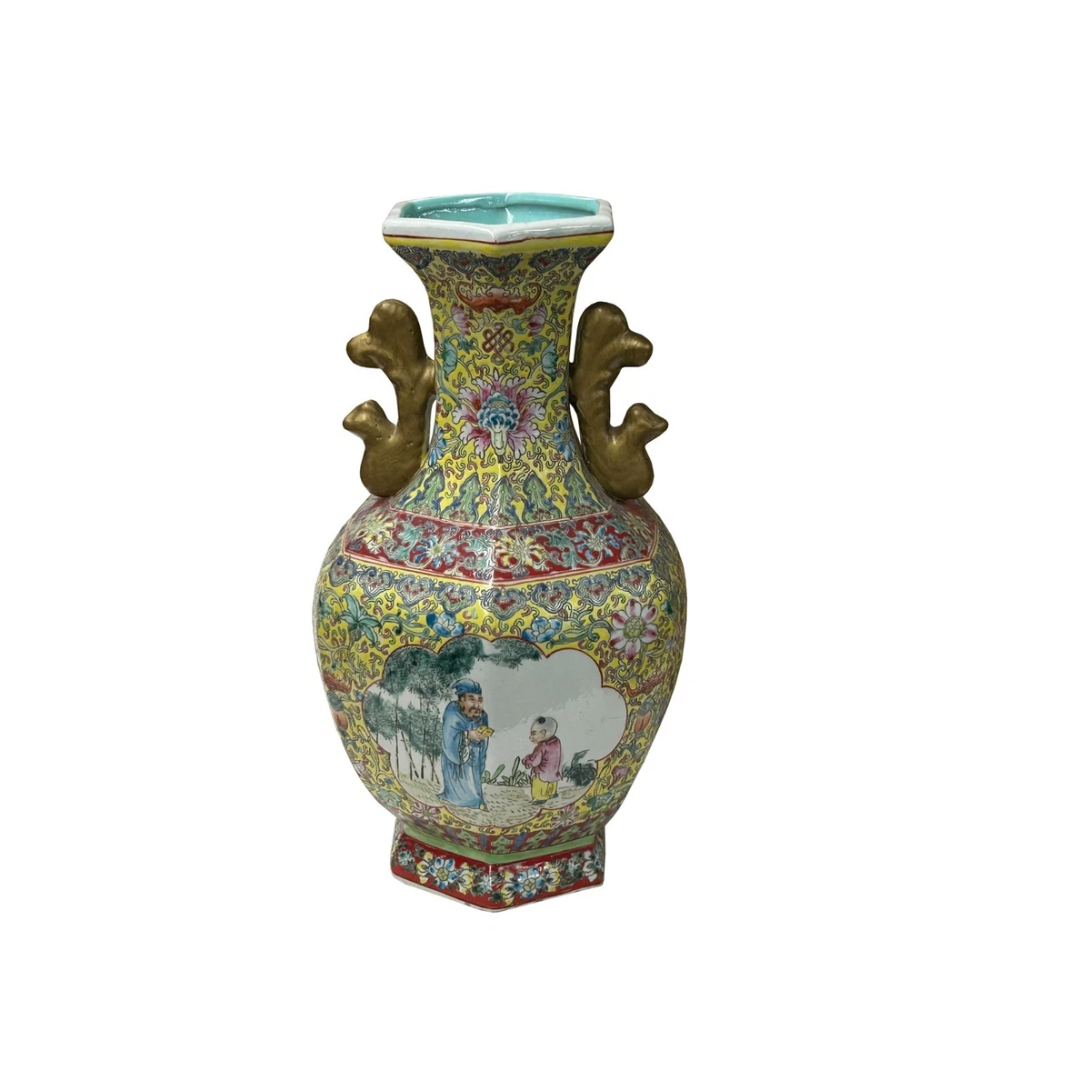 六角形陶瓷花瓶| eBay