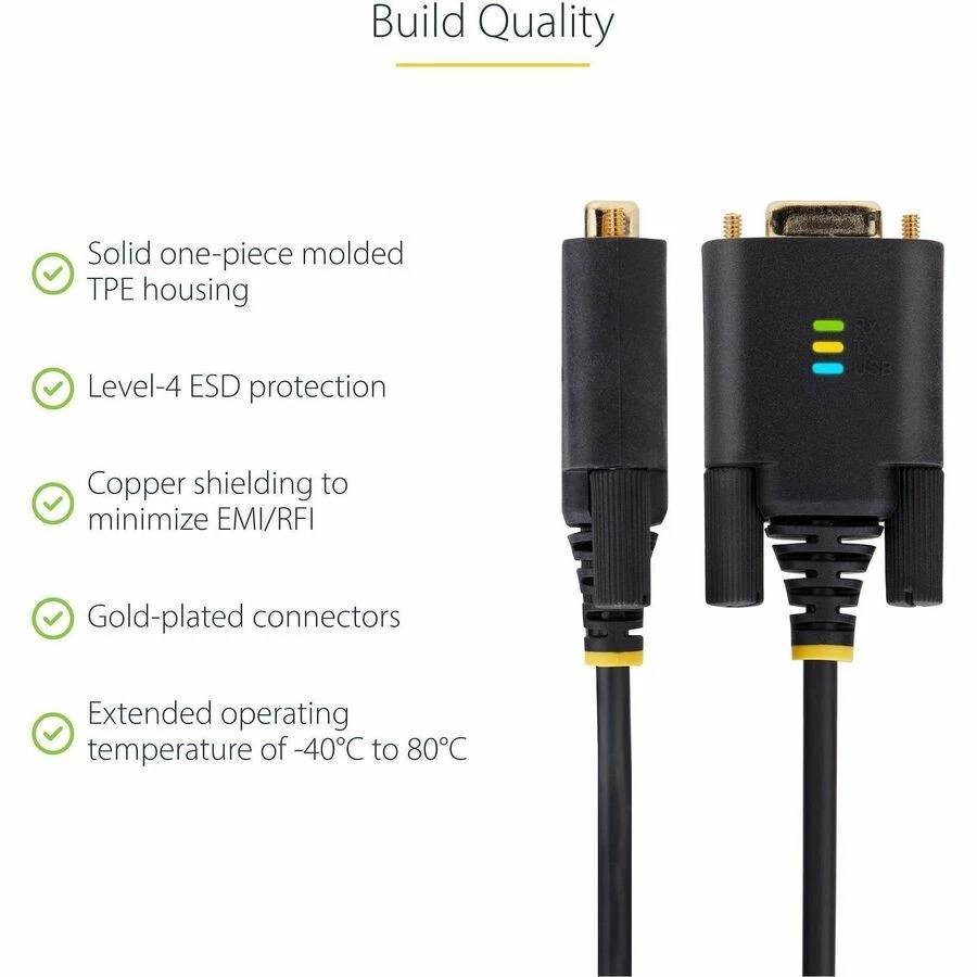 StarTech 3ft [1m] USB to Serial Adapter Cable (1p3ffcbusbserial) - Image 3 of 4