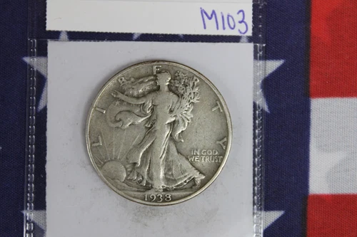 1938-D Walking Liberty Half Dollar - Fine Condition (M103)