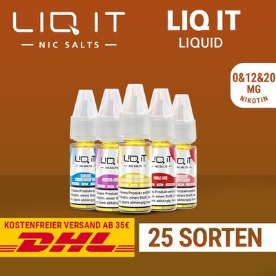 LIQ IT Liquid Pod - 0mg & 12mg & 20mg Alle Sorten | E-Zigarette 
