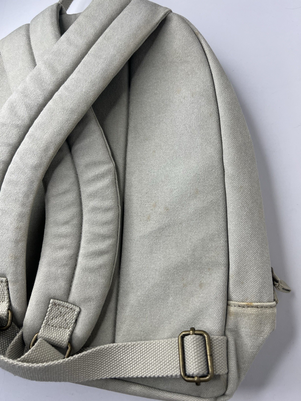 LL Bean Medium Gray Canvas Backpack Pre-Owned - image 13