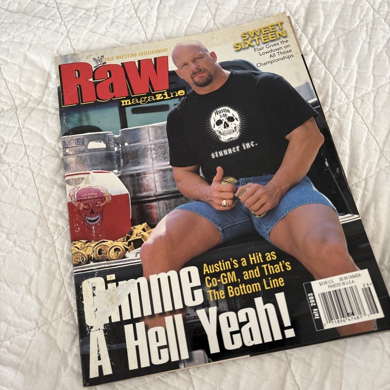 WWE RAW Magazine July 2003 - Stone Cold Steve Austin - Wrestling Wwf WCW