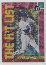 2022 Panini Donruss The Hit List Pink Fireworks Trea Turner #THL-1 0qi3