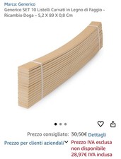 SET 48x Listelli Ricambio Doghe Legno