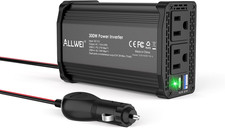 300W Power Inverter 12V DC to 110V AC Car Plug Adapter Outlet Converter with 27W