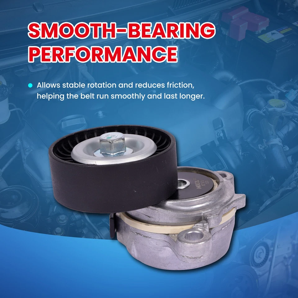 Tensor de correa con polea para Ford F-150 Expedition Lincoln Navigator 3,5 L 3,7 L Foto 4 de 4