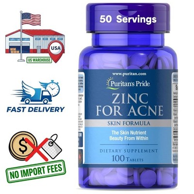 Zinc Gluconate 50mg + Vitamin A, C, E, B6 & Rose Hips | 100 Tablets/50 Servings