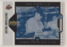 2005 Upper Deck Lasting Impressions Printing Plate Cyan 1/1 Rafael Palmeiro 0o9