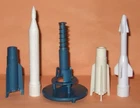 MARX  LAUNCHER + SPRING + MISSILES to Tom Corbett Space Canaveral Playsets