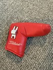 Scotty Cameron Studio Stainless Red Leather Putter Headcover w/ tool