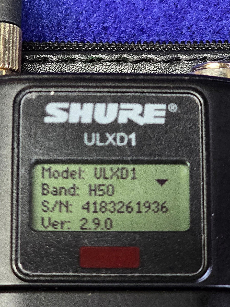 Shure ULXD1 Body Pack Transmitter G50 H50 L50 L50A J50 J50A | eBay