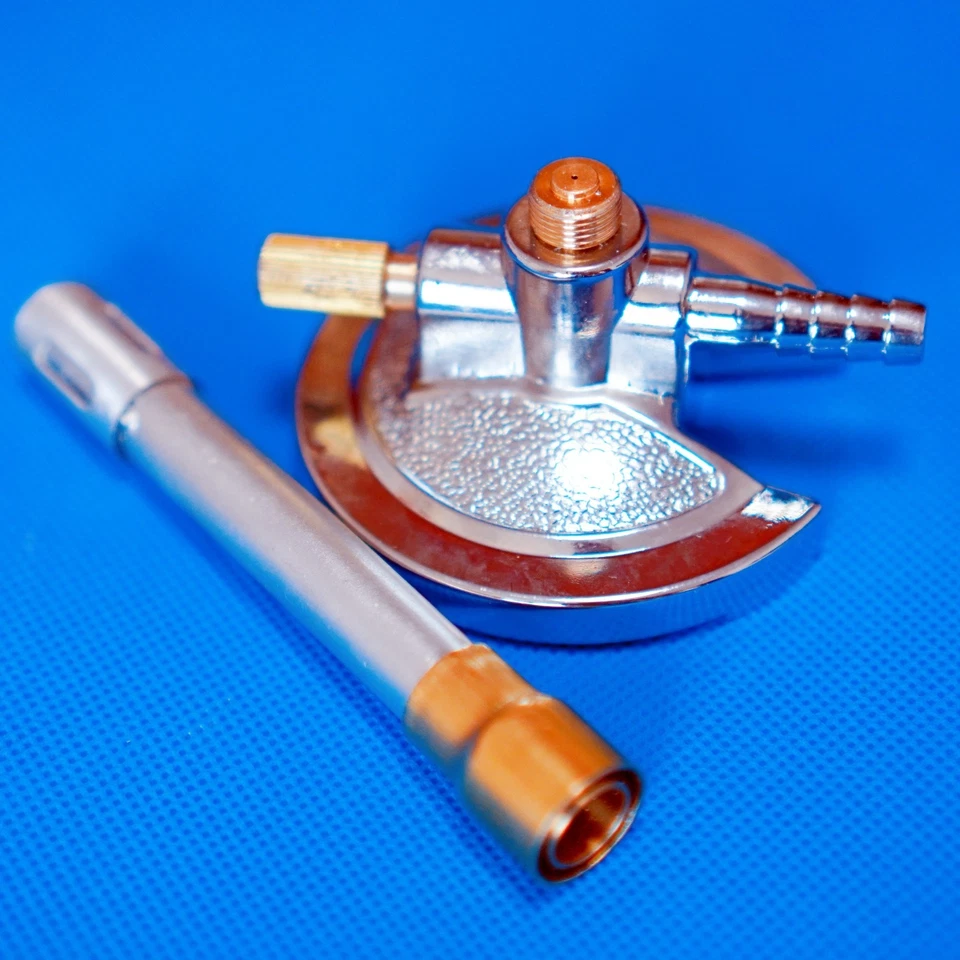 Quemador Bunsen de laboratorio dental tubo ajustable único luz de gas con válvula de aguja Foto 4 de 4