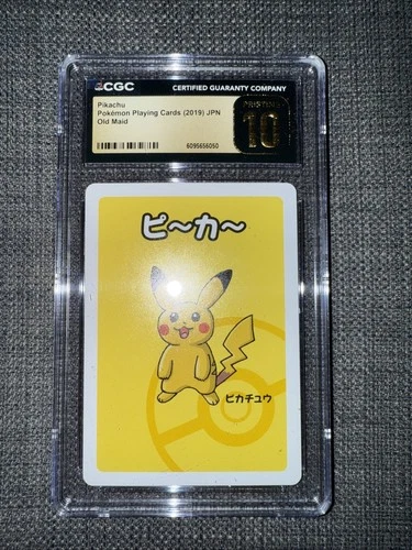 Pikachu CGC 10 PRISTINE Pokémon JAPAN 2019 POKEMON Playing Cards OLD Japanese M