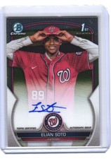 2023 Elian Soto Bowman Chrome 1st Bowman Auto RC #CPA-ES (H1095) $6 MAX SHIP