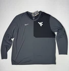 Nike West Virginia Shirt Mens 3XL Grey Black WVU Performance NWT Logo