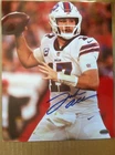 Signed Josh Allen 8x10 color photo w/coa