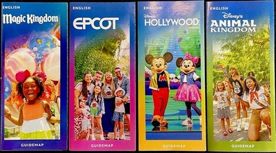 NEW 2026 Walt Disney World Theme Park Guide Maps 4 Current Maps Newest Available