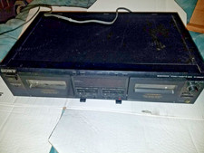 Sony TC-WE605S Stereo Cassette Deck Dolby S Auto Calibration SOLD AS IS