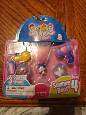 Squinkie Doos Series 4 - Contains 3 Squinkies 3 Containers & 1 Brush 2010