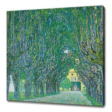 Gustav Klimt Avenue To Schloss Kammer Reproduction Canvas Print Wall Art Picture