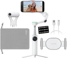 Insta360 Flow 2 Pro White AI Tracker Bundle Smartphone Selfie Tripod Stabilizer