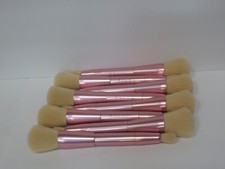 MALLY PINK DOUBLE ENDED FOUNDATION CONCEALER BRUSH LOT OF 8