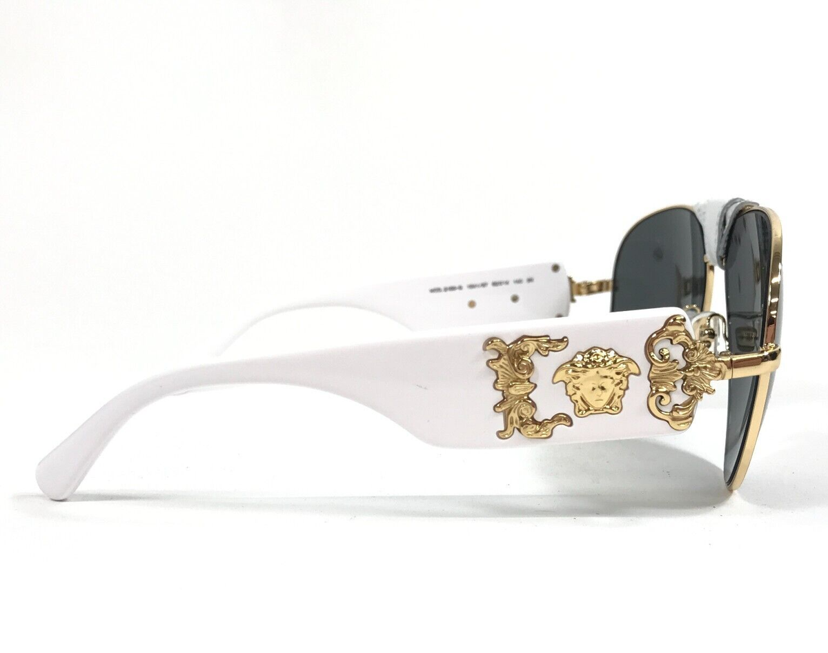 Versace Sunglasses MOD.2150-Q 1341/87 Gold White Leather  display picture 1