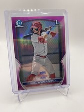 2023 Bowman Chrome Prospects Fuchsia Refractor 84/199 Nikau Pouaka-Grego #BCP-89