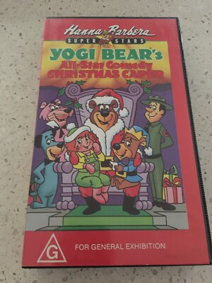 HANNA BARBERA SUPER STARS YOGI BEAR'S ALL STAR COMEDY CHRISTMAS  CAPER-VHS VIDEO