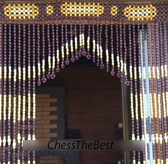 Cortinas de arco de cuentas, cortinas de puerta hechas a mano con cuentas, cortinas de cadena para puerta Foto 2 de 4