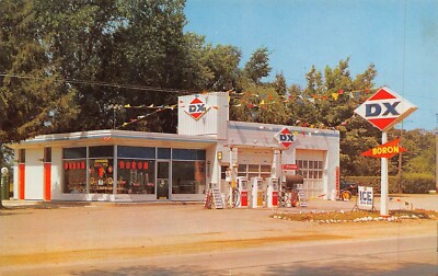 SPRING VALLEY MN~Ed's D X Boron Automobil Tankstelle~1966 Postkarte