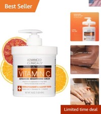 Brightening Vitamin C Cream - Clinically-Tested Anti-Aging Moisturizer, 16 Oz
