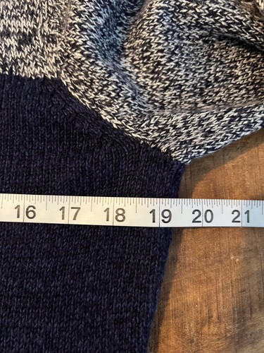 Talbots Women’s Size Medium Blue/Gray Cotton Blend Sweater Dress NWT $119 - Picture 10 of 11