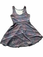 No Brand Multicoloured Short Flowy Good-Condition Casual Dress Size M