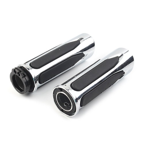 Pair Handlebar Hand Grips For Harley Touring Road Electra Glide Softail Breakout - Picture 2 of 6