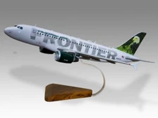Airbus A319 Frontier Airlines Sarge Bald Eagle Desk Wood Model Large Scale 1/100