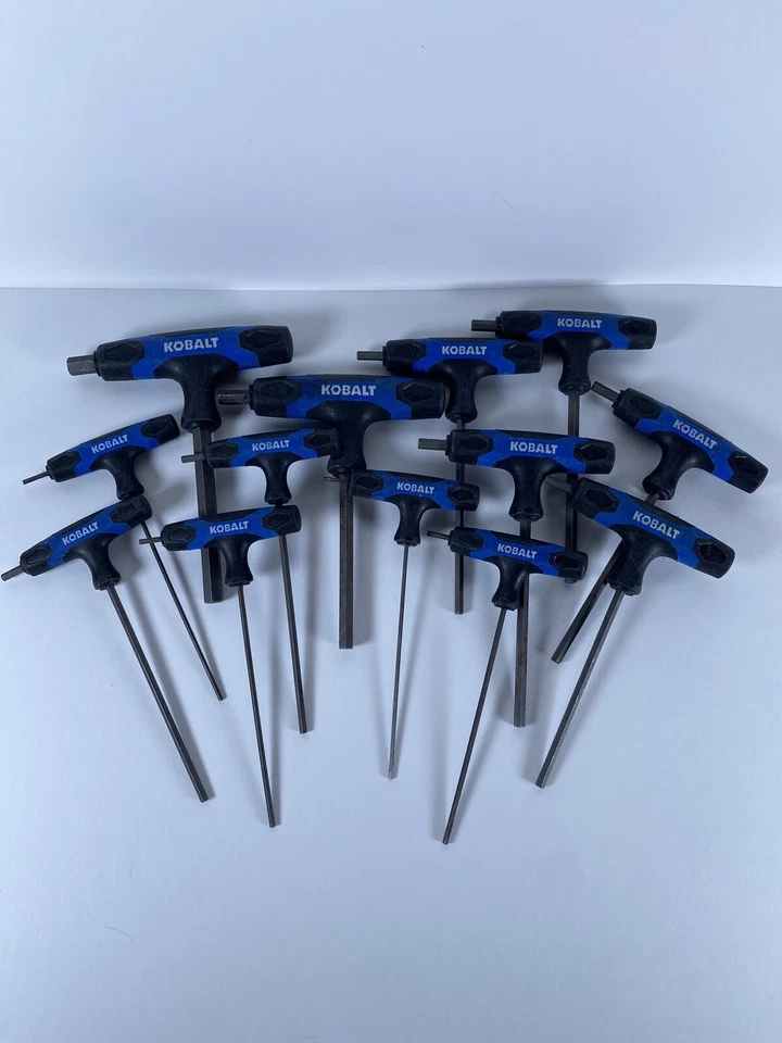 Kobalt T-Handle Hex Key Driver Wrench Set 13pcs. Rubber Handles - Image 3 of 3