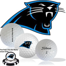 NFL Carolina Panthers   Golf Balls 12 pack   Titleist ProV1   Refinished