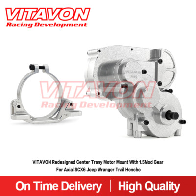 Vitavon Redesigned  Center Trany Motor Mount with 1.5Mod gear  For Axial SCX6
