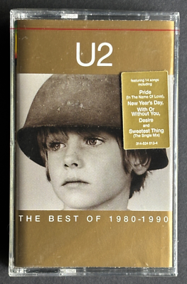 U2 The Best of 1980-1990 greatest hits SEALED 1998 U.S. CASSETTE W