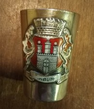 ANTIQUE GERMAN 800 ESSAY SILVER SPIRIT MEASURE 